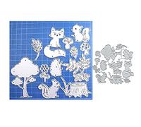Fustelle in metallo per animali della foresta, stampi per ritagli, decorazioni per album e biglietti, album e album per album e album