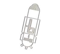 Fustelle in metallo per cassette postali stereo, fustelle fustellate, stencil per goffratura, stencil per album di ritagli, decorazione