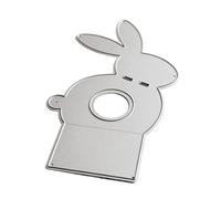 Fustelle in metallo per goffratura, conigli pasquali
