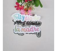 Fustelle in metallo per goffratura, scrapbooking, album di ritagli, regali, biglietti, goffratura, 9 x 6 cm, motivo: festa della mamma