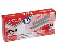 Fustelle OFFICE PRODUTTORI 23/6 1000 pezzi/Accessori per ufficio minuscoli/Tipo di metallo/Colore-Argento/Dimensioni-23/6