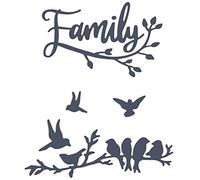Fustelle per biglietti fai da te scrapbooking creativo famiglia alfabeti rami fustelle in metallo per artigianato di carta artigianato scrapbooking forniture in metallo fustellatura stampi per modelli