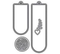 Fustelle per realizzare biglietti, 1 set di fustelle a forma di cuore, per scrapbooking, biglietti, fai da te