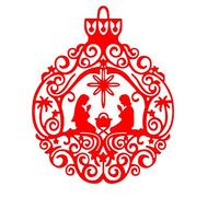 Fustelle per scrapbooking fai da te per presepe in metallo, per ritagli, biglietti fai da te, stencil, colore: argento