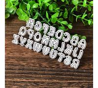 Fustelle per scrapbooking fai da te, stampo in metallo, lettere dell'alfabeto, fustelle fai da te, scrapbooking, biglietti di carta, stencil