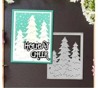 Fustelle rettangolari in metallo a forma di albero di Natale, fiocco di neve, girasole, foglie, stencil per fai da te, album di ritagli, decorazioni in rilievo, per realizzare biglietti