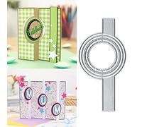 Fustelle rotonde in metallo, per goffratura, fai da te, per scrapbooking, biglietti, biglietti, decorazioni