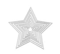Fustelle Stencil Taglio Dies, U-horizon Cutting Dies Stars Stella per DIY scrapbooking, album fotografico, carta decorativa, fai da te, regalo