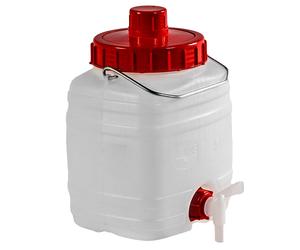 Fustino Bocca Larga Fusto con Maniglia e Rubinetto da Campeggio Picnic Trasporto