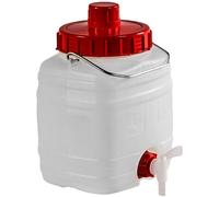 FUSTINO CON RUBINETTO TANICA BIDONE PLASTICA x ALIMENTI LT. 5 CONTENITORE SFIATO