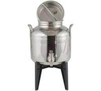 FUSTINO MINI INOX PER OLIO LT.3 C/RUB.+BASE GIOIELLO SANSONE