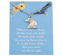 FUSTMW Collana regalo con aquila, idea regalo per la Corte d'Onore