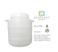 FUSTO 30 LT BOCCA LARGA PER ALIMENTI ACQUA VINO LATTE