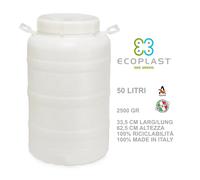 FUSTO 50 LT BOCCA LARGA PER ALIMENTI ACQUA VINO LATTE