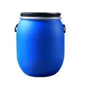 Fusto Alimentare in Plastica con Coperchio, Bidone HDPE Rinforzato per Conservazione Acqua e Fermentazione, Barile Ermetico a Bocca Larga(100l)