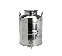 Fusto contenitore inox per olio mod. super lt. 10 con rubinetto.