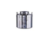 FUSTO BIDONE CONTENITORE OLIO INOX 18/10 ITALY MINOX LT. 25 CON PREDISPOSIZIONE