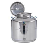 FUSTO BIDONE SANSONE X OLIO MOD. EUROPA SALDATO ACCIAIO 30LT CON PREDISPOSIZIONE