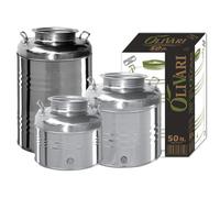 Fusto contenitore olio inox olivari 30 l Inox