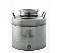 CONTENITORE ACCIAIO INOX PER OLIO 30 L