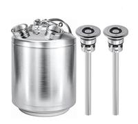 Fusto for la pulizia della linea della birra in acciaio inossidabile, 10 litri, pulitore for birra con accoppiatore for fusto, fusto for birra a 2 vie con for fusto(D Spear)