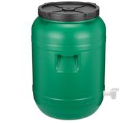 Fusto in plastica a bocca larga con coperchio contenitore GD-0142