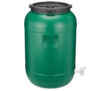 Fusto in plastica a bocca larga con coperchio contenitore GD-0142