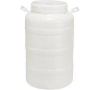| Fusto in Plastica a Bocca Larga Con Guarnizione E Tappo, Rubinetto Non Incluso