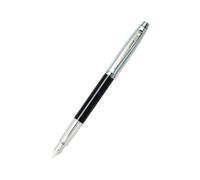Fusto in plastica leggera Sheaffer 100 con finiture classiche, lacca nera/penna