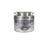 Fustino Contenitore Olio In Acciaio Inox 15/30/50LT Predisposizione Rubinetto