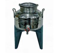 FUSTO OLIO SALDATO ACCIAIO INOX “EUROPA” LT.2 SANSONE RUBINETTO + SUPPORTO FERR 229616