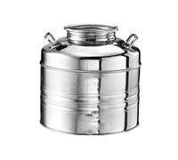 Fusto per olio da 10 litri giara damigiana bidone in acciaio inox 18/10 contenit