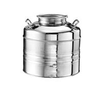 Fusto per olio da 10 litri giara damigiana bidone in acciaio inox 18/10 contenitore vino miele acqua con predisposizione per rubinetto