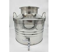 Fusto per Olio e/o Vino in acciaio da Litri 30 con tappo a vite - Quattro Effe