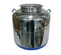 FUSTO PER OLIO SALDATO ACCIAIO INOX EUROPA LT 50 SANSON E PREDISPOSTO RUBINETTO FERR 229678