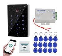 FUSYTULY Outdoor IP68 Impermeabile Sistema di Controllo Accesso Tuya Wifi RFID Tastiera + K80 3A DC12V Alimentazione + 15pcs RFID Carte Chiave, Senza Serratura Elettrica