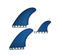 FUT MR-X Large Twin + Stabilizzatore Fibra di vetro Performance Core Tri Fin Tavola da surf Pinne 3 pezzi Set per Paddleboard(Blauw)