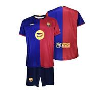 Futbol Club Barcelona Maglia e Pantaloni Prima Equipaggiamento Stagione 2024/2025 - Replica Ufficiale con Licience Bambino, Barcellona, 14 Anni