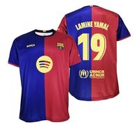 Futbol Club Barcelona Maglietta Lamine Yamal 19 Prima squadra Stagione 2024/2025 - Replica Ufficiale con Licience - Adulto, Barcellona, XXL