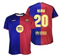 Futbol Club Barcelona Maglietta Olmo 20 Prima squadra Stagione 24/25 - Replica Ufficiale con Licience - Adulto, Barcellona, S