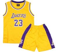 FUTERLY Completo Basket Bambino,2 Pezzi Completo Basket Ragazzo,Divisa Basket Bambino,Senza Maniche Maglia Basket Bambino,Canotta Basket Bambino e Pantaloncini,Completino Basket Bambino 5-6 Anni,S