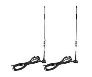 Futheda 2 Pezzi Antenna 4G LTE 12dBi TS9 Maschio Base Magnetica con Cavo da 3 m Compatibile con Vodafone EE O2 Tre Netgear Huawei 4G LTE WiFi Hotspot USB Modem Aircard