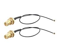 Futheda 2 pezzi Antenna WiFi Montaggio U.FL IPX MHF4 a RP-SMA Femmina Cavo Paratia 15cm per Intel AX200NGW 8265AC 7265AC 9560AC M.2 NGFF Interfaccia Scheda Rete Wireless Adattatore WiFi
