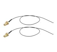 Futheda 2 pezzi Antenna WiFi Montaggio U.FL IPX MHF4 a RP-SMA Femmina Cavo Paratia 30cm per Intel AX200NGW 8265AC 7265AC 9560AC M.2 NGFF Interfaccia Scheda Rete Wireless Adattatore WiFi