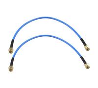 Futheda 2 Pezzi Cavo Coassiale SMA Maschio a SMA Maschio RG402 30 cm Cavo di prolunga SMA a bassa perdita Cavo SMA RF coassiale a spirale