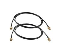 Futheda 2 Pezzi Cavo RP-SMA Maschio a RP-SMA Femmina Paratia RG174 Cavo Antenna Coassiale Prolunga WiFi 1m per Scheda Wireless Mini PCI Express PCIE Scheda di rete Adattatore WiFi Router WiFi