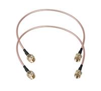 Futheda 2 pezzi Cavo SMA Prolunga Antenna Adattatore da SMA Maschio a SMA Maschio RG316 30cm per Ponticello a Treccia Wireless Cavo a Bbassa Perdita per Dispositivi SDR FPV Test di Emissioni FCC