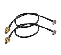 Futheda 2 Pezzi TS9 SMA Cavo 4G Antenna Adattatore SMA a TS9 Ad angolo retto Pigtail Cavo RG174 30cm per Netgear Hsdpa Huawei 2G 3G 4G LTE Antenna UMTS Mobile Broadband