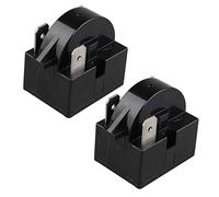 Futheda 2 PZ 22 Ohm 125 W 3 Pin Saldatura PTC Starter Relay 3Pin PTC Frigorifero Congelatore Compressore Starter Frigorifero Accessori per Frigorifero (Nero)