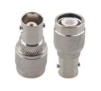 Futheda 2PCS BNC Female to TNC Male RF Coaxial Adapter BNC to TNC Coax Jack Low Loss Nickel Plated Connector for Wifi Antenna Extension Cable Broadcast CCTV LMA Video Telecom Wireless device